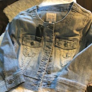 Torrid cropped jean jacket